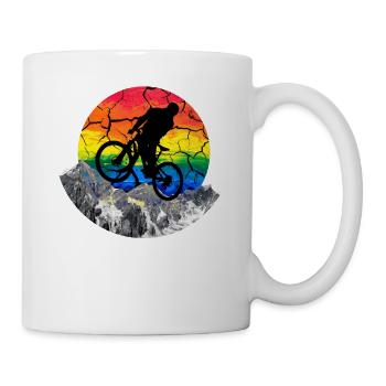 cool downhill - cadeau VTT VTT - Mug blanc - blanc - Droite