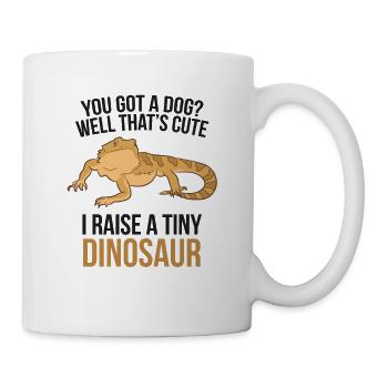 Bearded Dragon Propriétaire Bearded Dragon Reptilien - Mug blanc - blanc - Droite