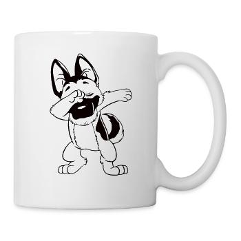 Dabbing German Shepherd - Mug - white - Right