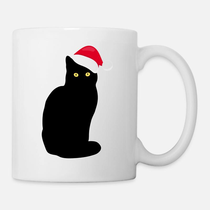 Funny cat christmas present gift idea - Mug - white