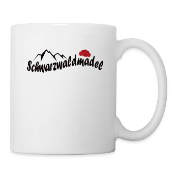 Schwarzwald Mädchen Mädl Bollenhut Geschenk - Tasse - Weiß - Rechts