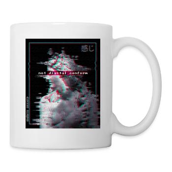 Non conforme triste Vaporwave E-Boy E-Girl Glitch Art - Mug blanc - blanc - Droite