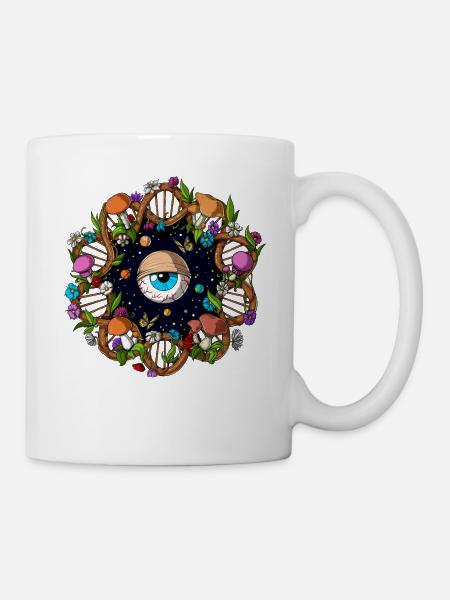 DNA-Zauberpilze - Tasse - Weiß