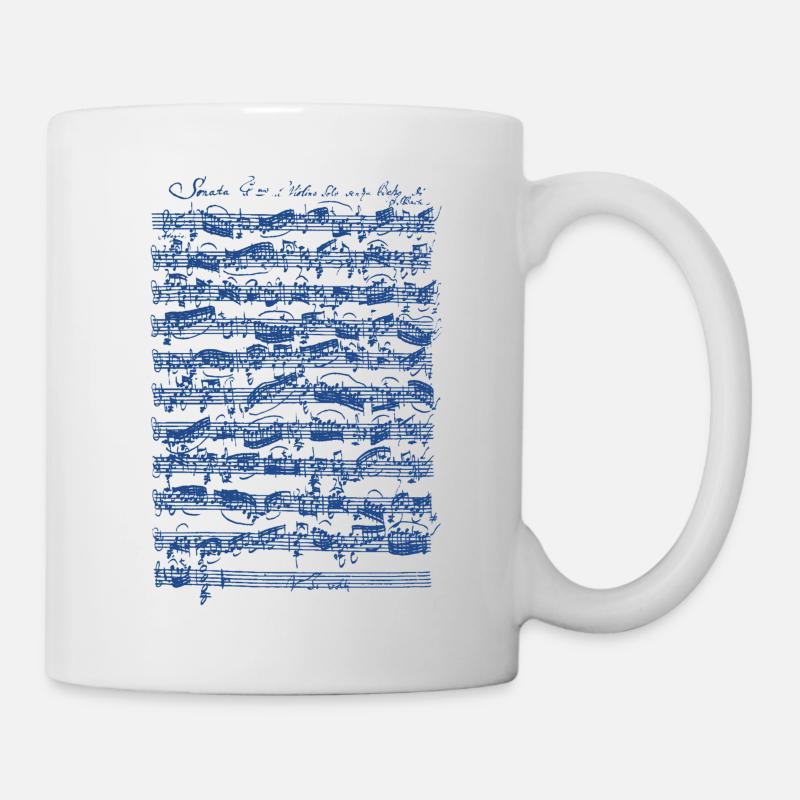 Bach Sonata for Violin 1 in G minor Adagio - Mug - white