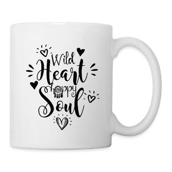 Hippie Sprüche BlumenTie Dye Geschenk Hippy 60er - Tasse - Weiß - Rechts