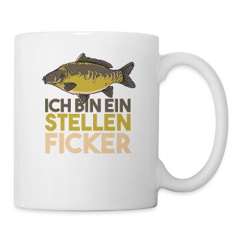 Stellenficker carp fishing carp angler petri - Mug - white - Right