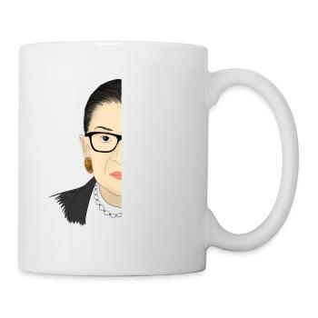 Ruth Bader Ginsburg L'État contrôlant une femme - Mug blanc - blanc - Droite
