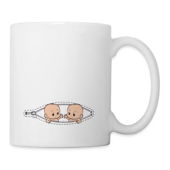 Grossesse Jumeaux maman avec des jumeaux - Mug blanc - blanc - Droite
