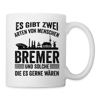 Bremen Bier Bremer Ostfriese Hansestadt Moin - Tasse - Weiß - Rechts