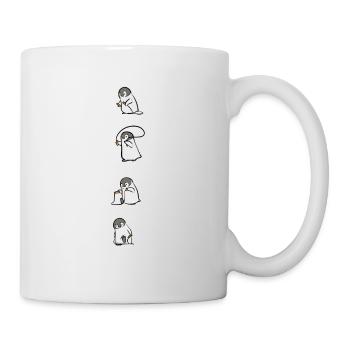 Cadeau de fan de pingouin de corde à sauter - Mug blanc - blanc - Droite