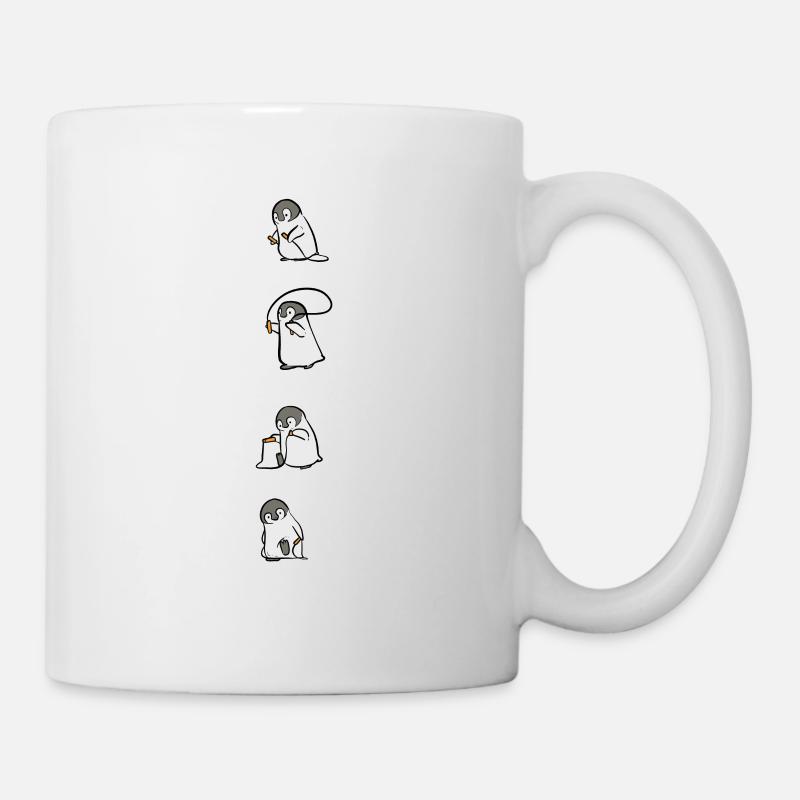 Springseil Penguin Fan Geschenk - Tasse - Weiß