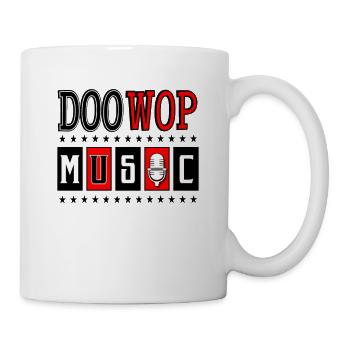 Doo Wop 1950s Sock Hop Dance Rockabilly Music - Mug - white - Right