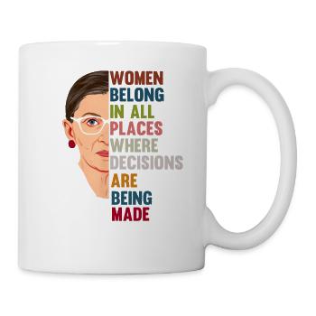 Notorious RBG Ruth Bader Ginsburg rétro vintage - Mug blanc - blanc - Droite