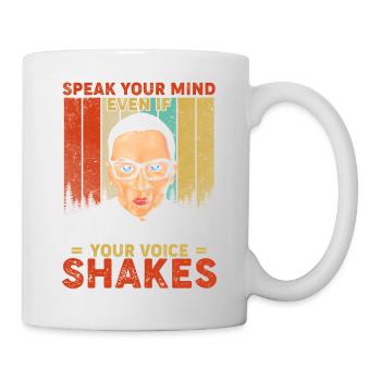 Notorious RBG Ruth Bader Ginsburg rétro vintage - Mug blanc - blanc - Droite