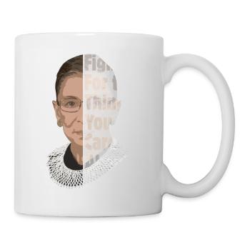 Notorious RBG Ruth Bader Ginsburg rétro vintage - Mug blanc - blanc - Droite