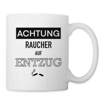 Raucher - Nikotinentzug - Tasse - Weiß - Rechts