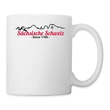Sächsiche Schweiz - Skyline - Tasse - Weiß - Rechts