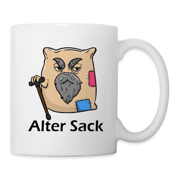 Old Sack Ironic Sarcasm Funny - Mug - white - Right