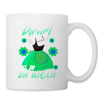 Dirndl Ersatz Wäsche - Tasse - Weiß - Rechts
