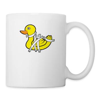 Funny Duck Tape Shirt - Duck Pun T Shirt - Duck Lo - Mug - white - Right