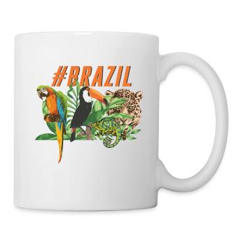 Brasilien - Tasse - Weiß - Rechts
