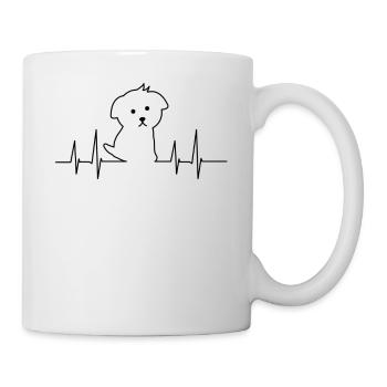 Heartbeat dog - Mug - white - Right