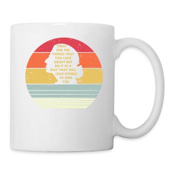 Fight For The Things You Care About Notorious RBG - Mug blanc - blanc - Droite