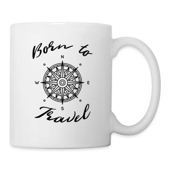 Édition Compass classique, né pour voyager - Mug blanc - blanc - Droite
