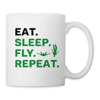 Parachutisme - Mug blanc - blanc - Droite