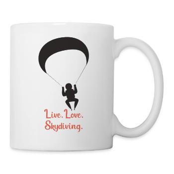 Skydiving - Tasse - Weiß - Rechts