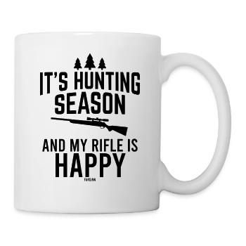 cadeau de chasseur de chasse - Mug blanc - blanc - Droite
