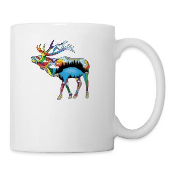 Chemise Elk State du Colorado - Cadeau Elk Hunter - Elk H - Mug blanc - blanc - Droite