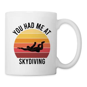 Skydiving and Parachuting - Mug blanc - blanc - Droite