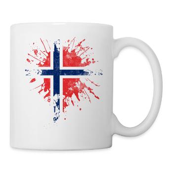 Norway flag - Mug - white - Right