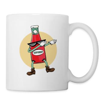 Ketchup Dab Pose Gift Dancing Ketchup Dabbing - Mug blanc - blanc - Droite