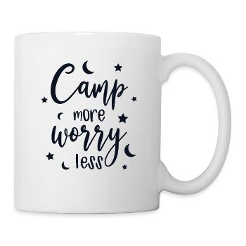 Camping Wohnmobil Retro Campen Wohnwagen Bus - Tasse - Weiß - Rechts