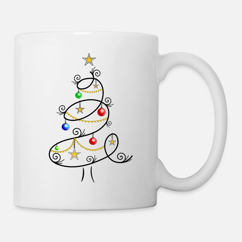 Tannenbaum Weihnachtsbaum Christbaum Weihnachten - Tasse - Weiß