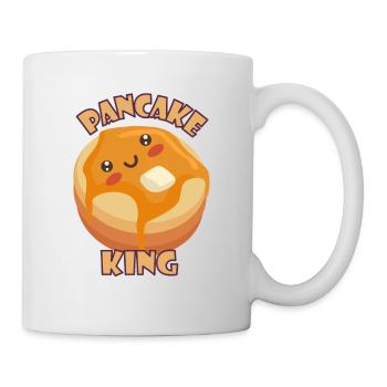 Kawaii Pancake King Pancake King Breakfast - Mug - white - Right