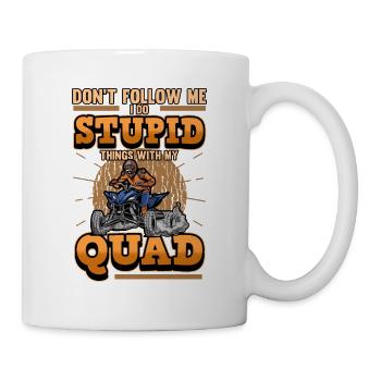 Funny quad sayings biker quad rider ATV gift - Mug - white - Right