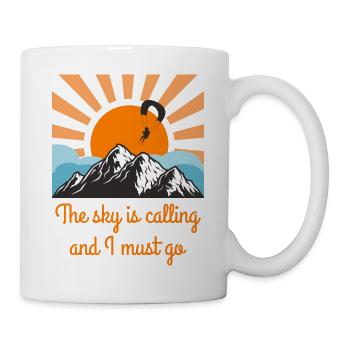 Skydiving and Parachuting - Mug blanc - blanc - Droite