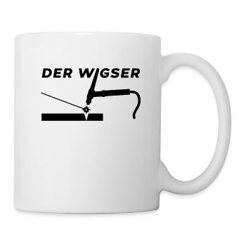 Der WIGser WIG schweißen WIG Schweißer Schlosser - Tasse - Weiß - Rechts