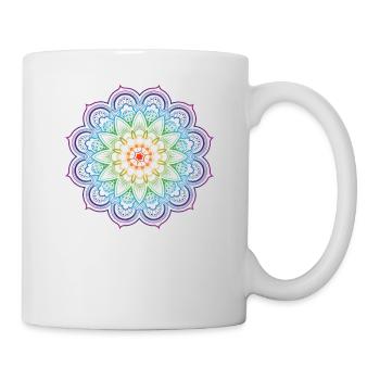 Qi Gong mandala qigong yoga Tai Chi - Mug blanc - blanc - Droite