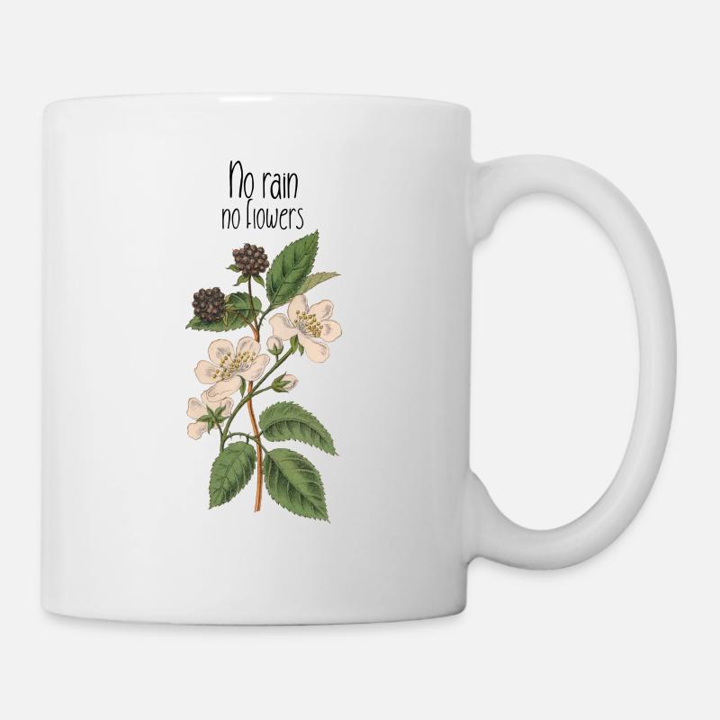 Brombeere Wildpflanzen Damen TShirt Damen Geschenk - Tasse - Weiß