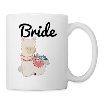 Mariée à être mariée alpaga lama alpaga - Mug blanc - blanc - Droite