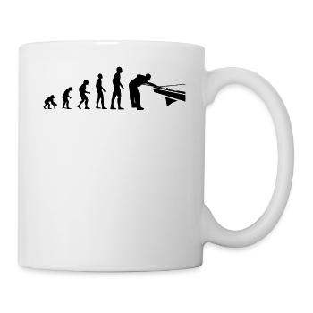 Billiard Evolution Funny Billiard Player Gift - Mug blanc - blanc - Droite