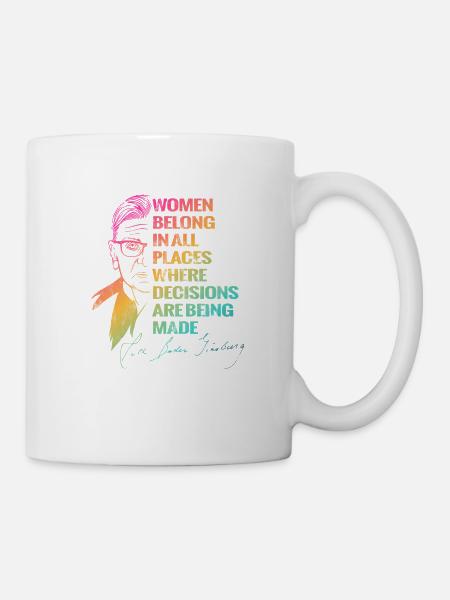 Ruth Bader Ginsburg RBG Court Judge LGBT I dissent - Tasse - Weiß