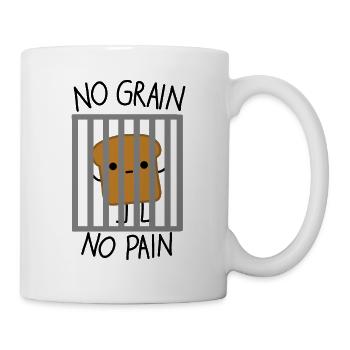 kein Gluten, kein Schmerz - Tasse - Weiß - Rechts