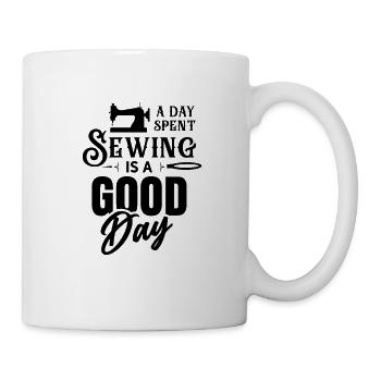 Sewing seamstress tailoring seamstress tailor - Mug - white - Right