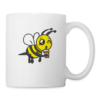 Bumblebee for fat Funny gift bee love for animals - Mug - white - Right
