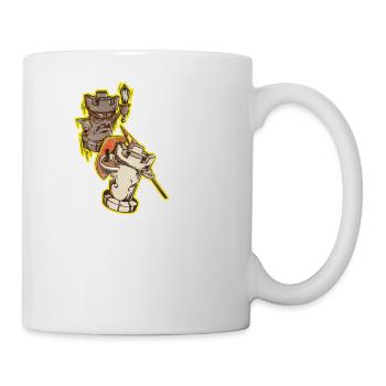 Échecs joueur d'échecs jeu d'échecs pièces d'échecs - Mug blanc - blanc - Droite
